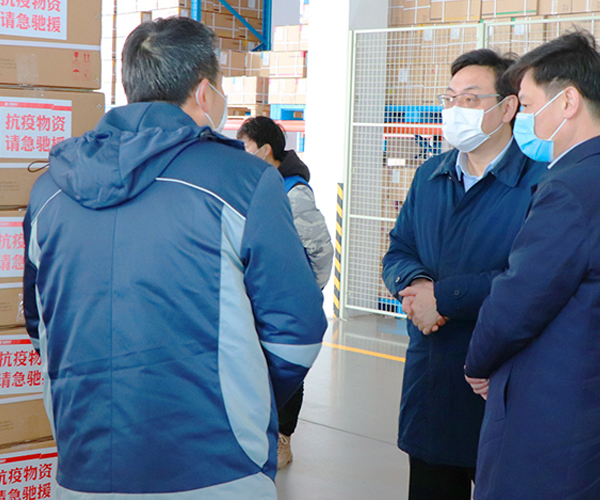 El alcalde de la ciudad de Taizhou, Zhu Lifan, visita nuestra empresa para investigar la reanudación del trabajo, la producción y la prevención de epidemias