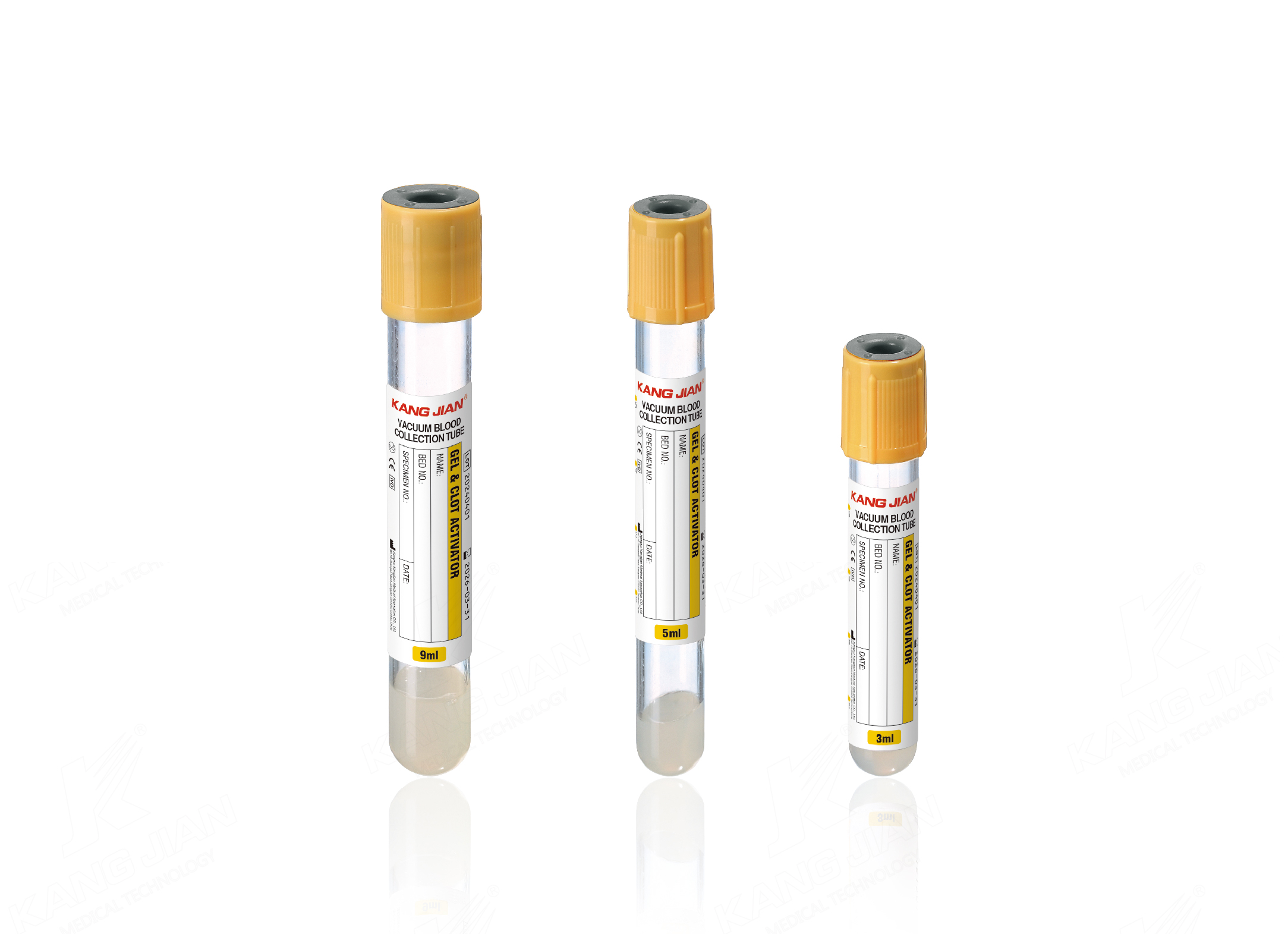 Tubo activador de gel y co&aacute;gulos