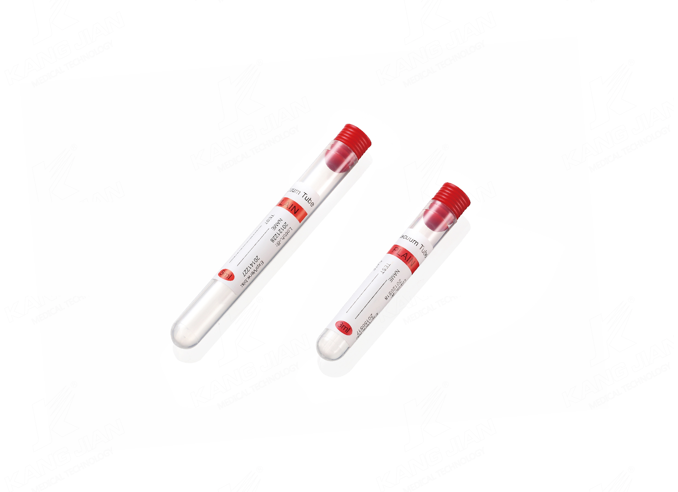 Tubo de extracci&oacute;n de sangre sin vac&iacute;o