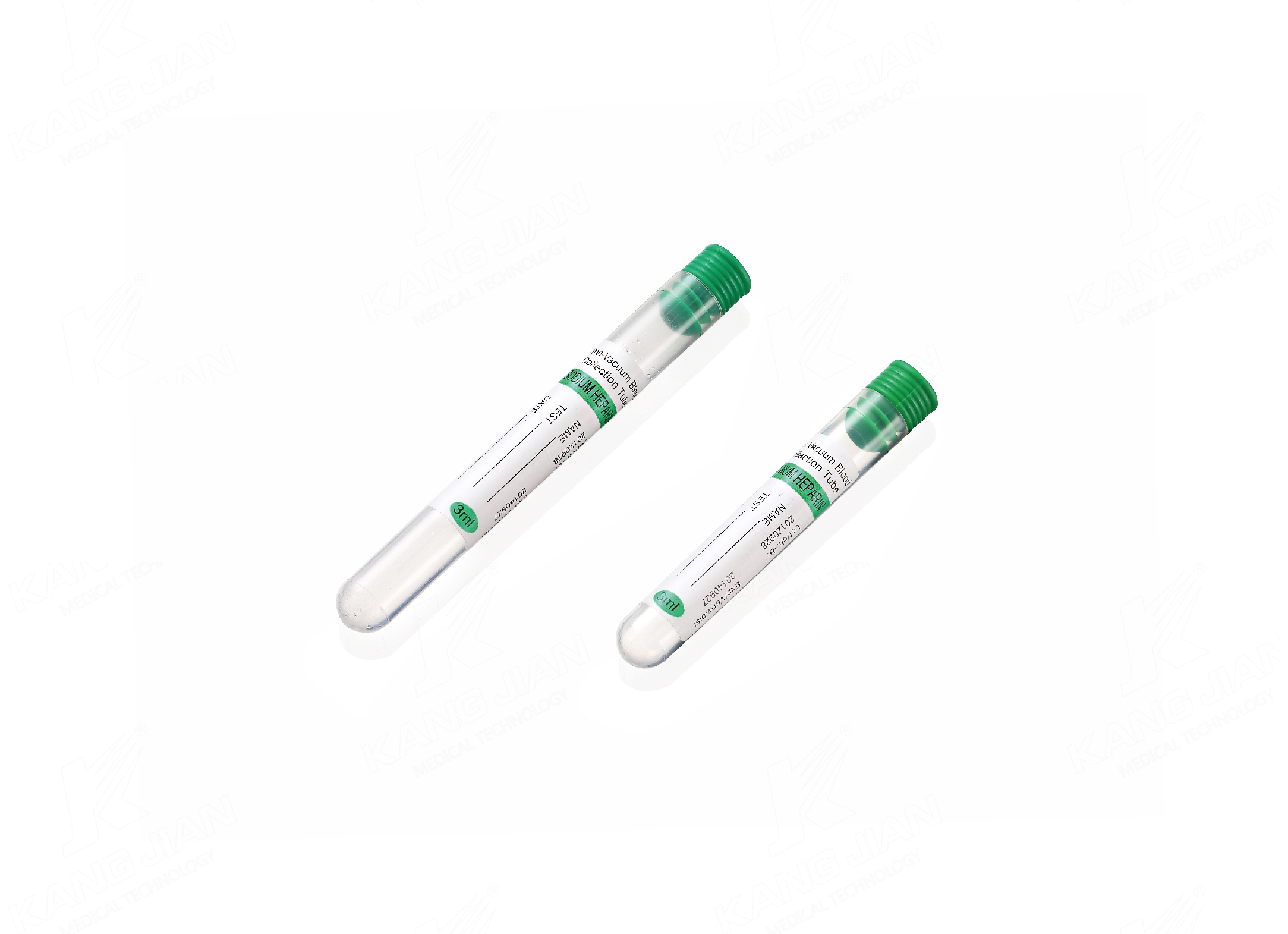 Tubo de extracci&oacute;n de sangre sin vac&iacute;o