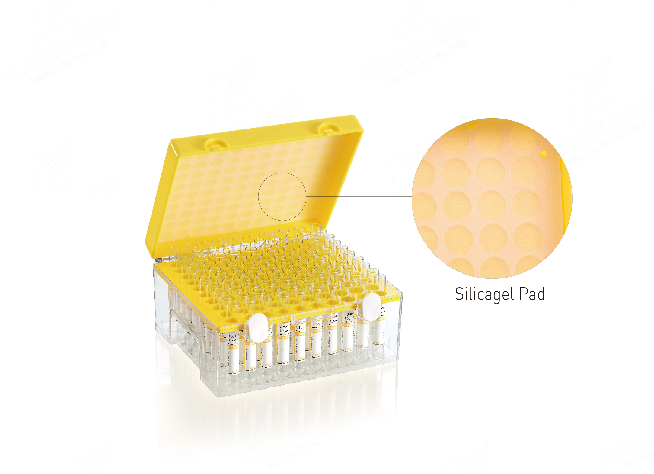 Caja de almacenamiento en fr&iacute;o de tubo de vac&iacute;o