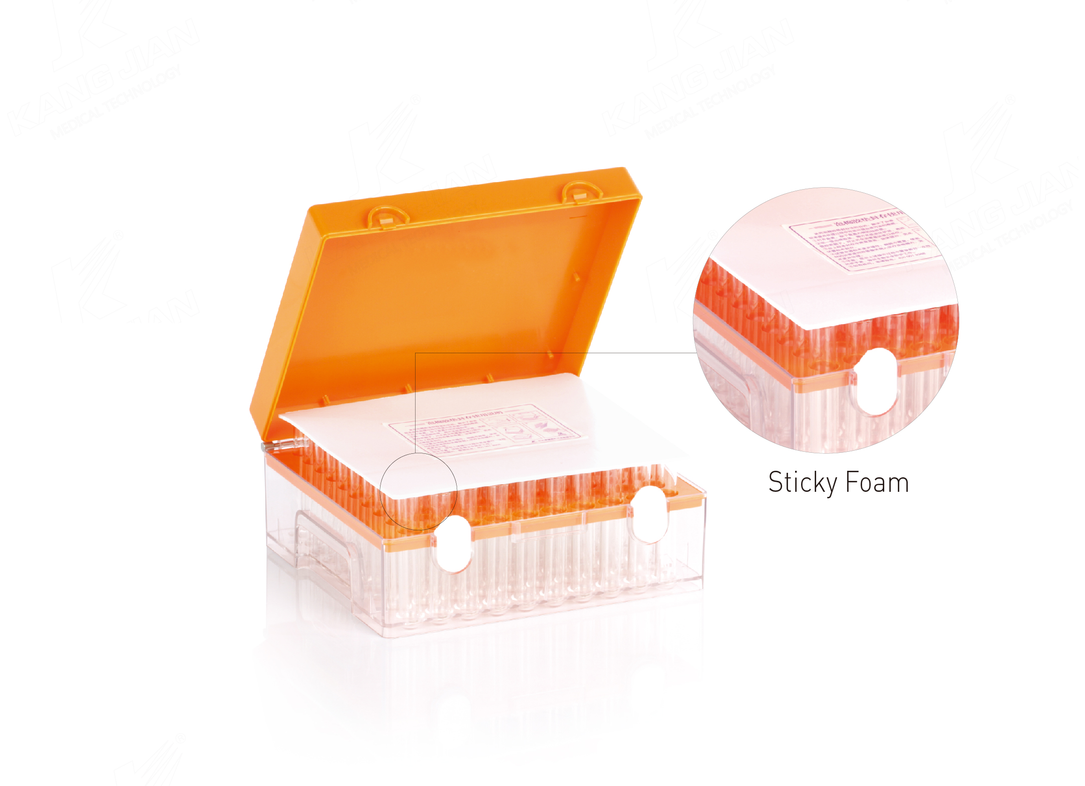 Caja de almacenamiento en fr&iacute;o de tubo de vac&iacute;o