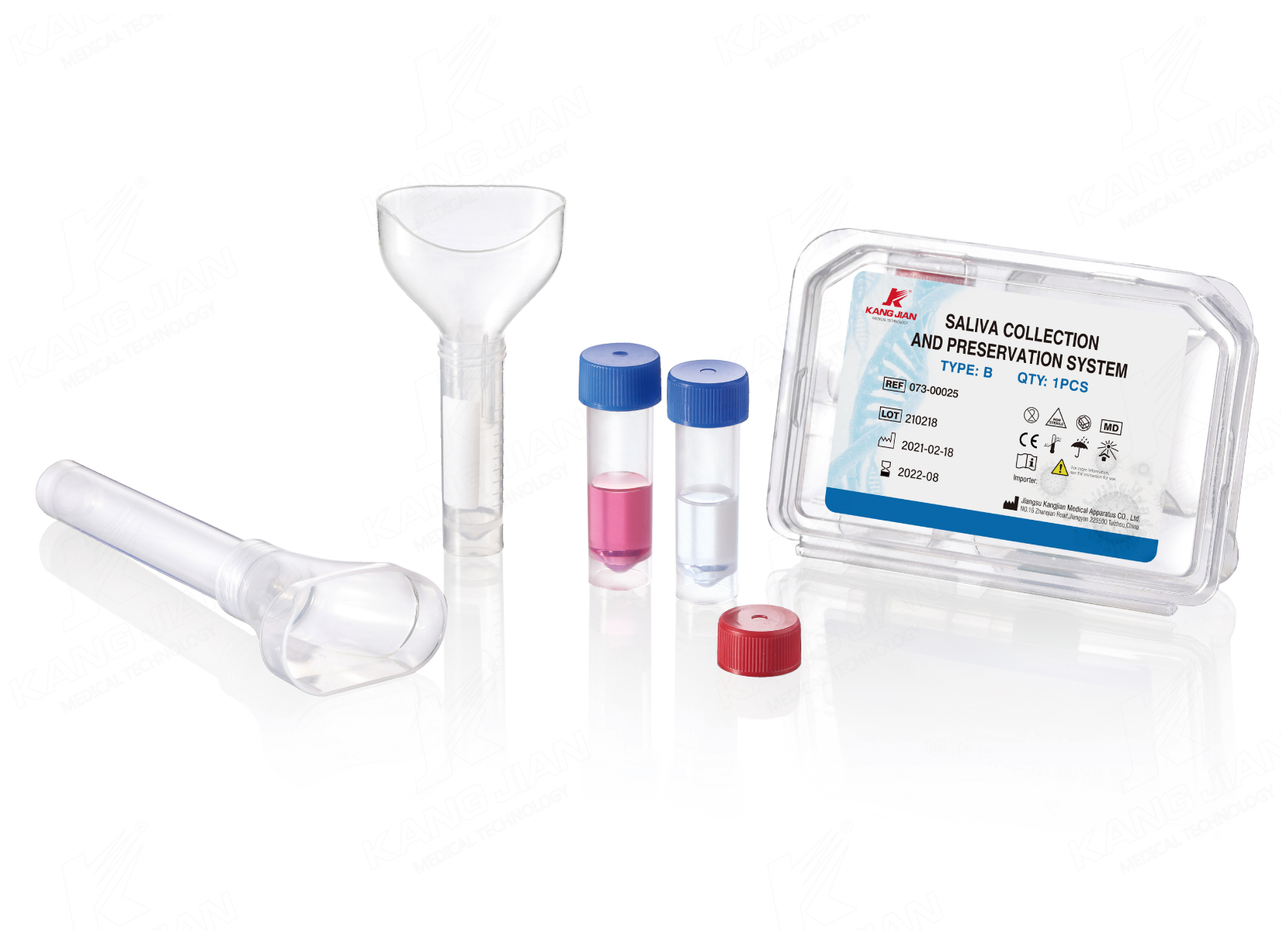 Kit de recolecci&oacute;n de muestras de ADN de saliva (esputo)