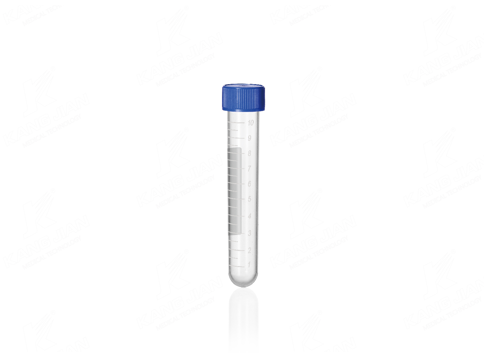 Tubo de centr&iacute;fuga de fondo redondo de 10 ml