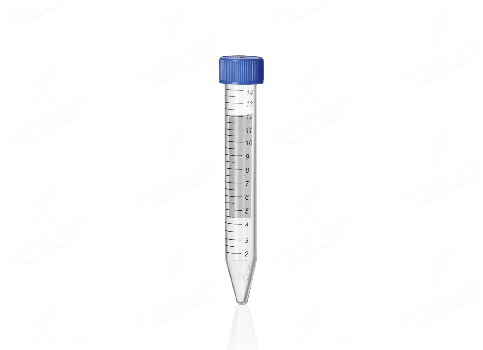Tubo de centr&iacute;fuga inferior en forma de V de 15 ml