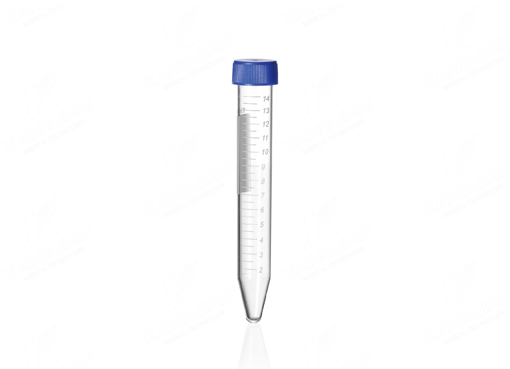 Tubo de centr&iacute;fuga inferior en forma de V de 15 ml