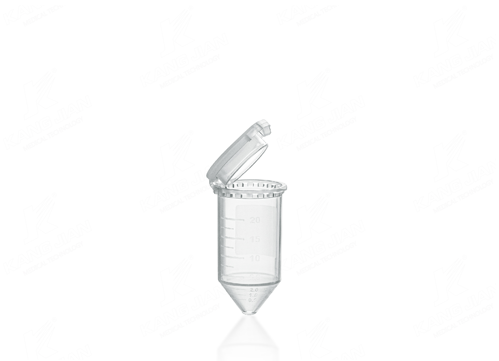 Tubo de centr&iacute;fuga de 20 ml.