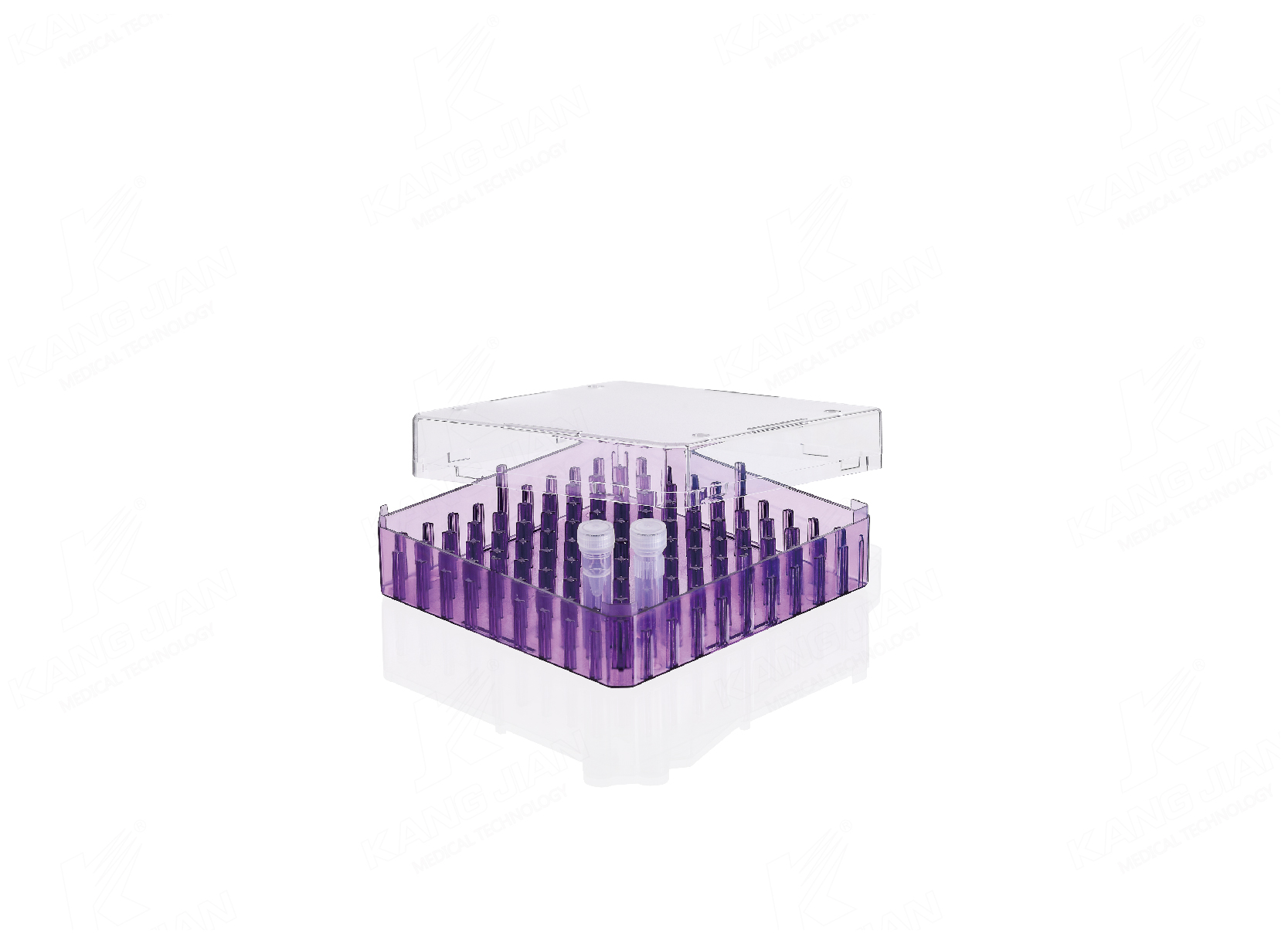 Caja de almacenamiento para crioviales