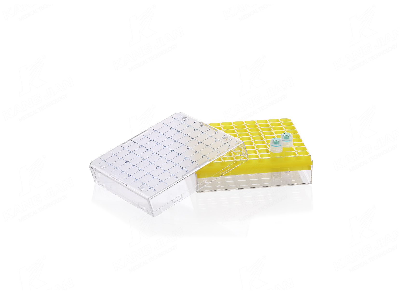 Caja de almacenamiento para crioviales