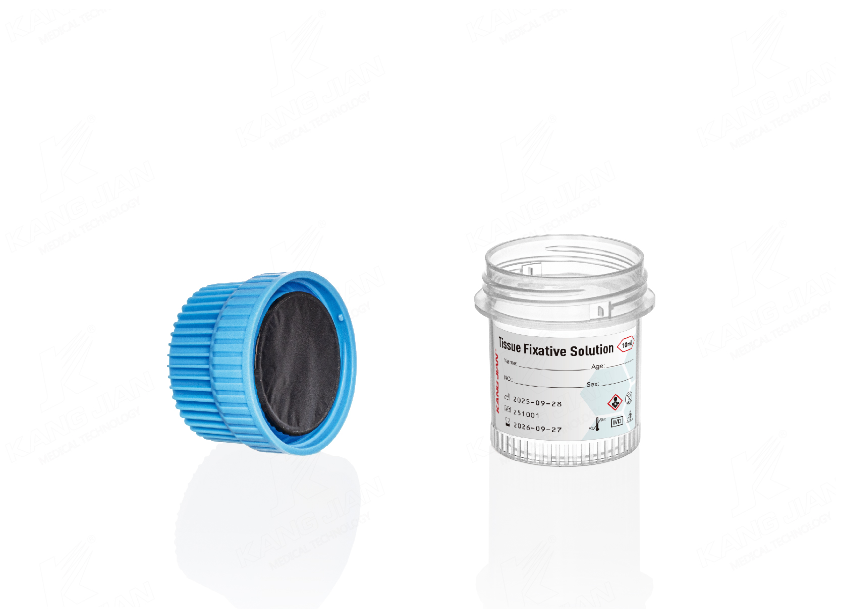 Copa para muestras de tejido para biopsia